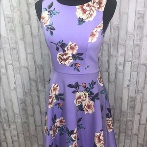 Purple, floral dress from Francesca’s